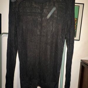 Zara Black Open Knit Sweater